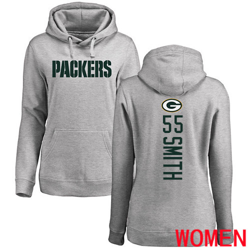 Green Bay Packers Ash Women #55 Smith Za Darius Backer Nike NFL Pullover Hoodie Sweatshirts->green bay packers->NFL Jersey